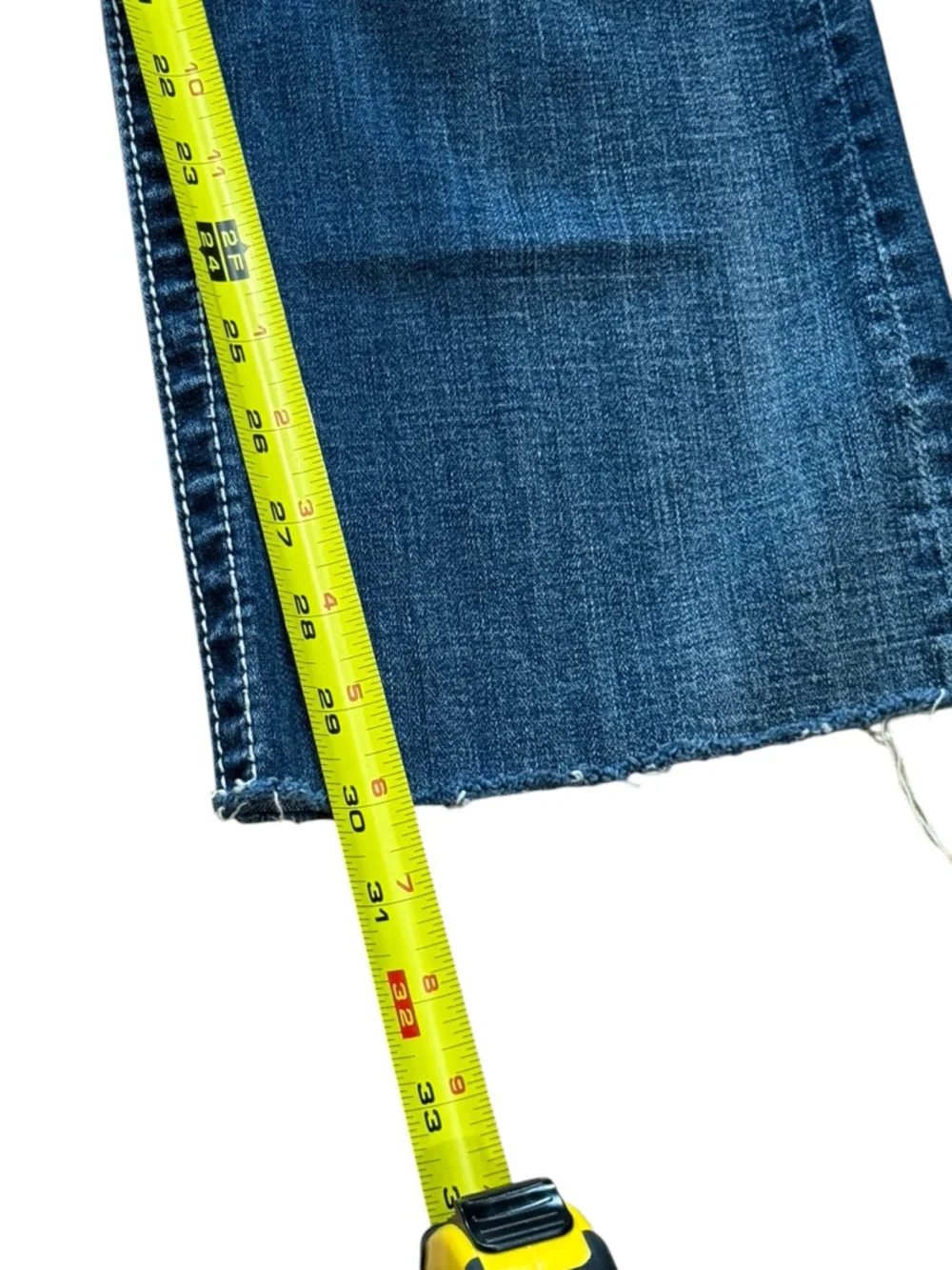 Miss Me Blue Stretch Denim Bootcut Jeans with Silver Embroidered Wing Pockets 34 - Picture 10 of 16